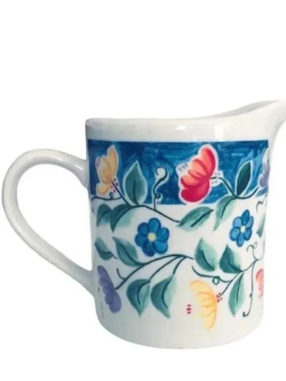 Table Tops "Nicole" Ceramic Floral Creamer/Pitcher